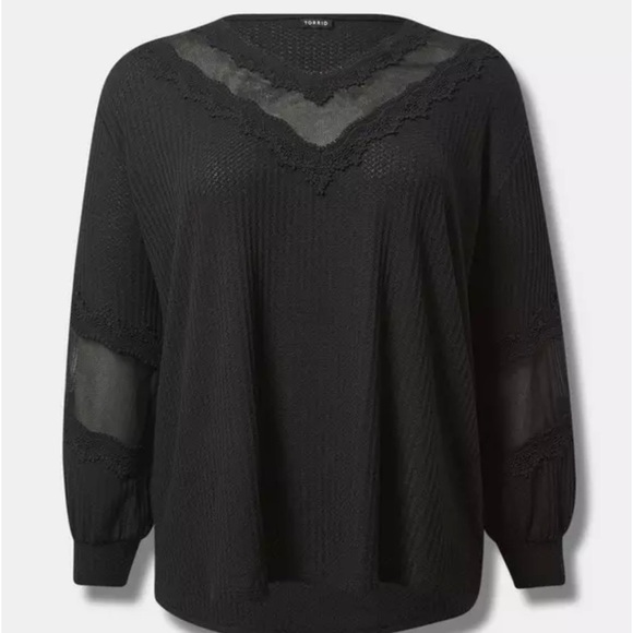 Torrid - Black oversized sweatshirt - Picture 2 of 4